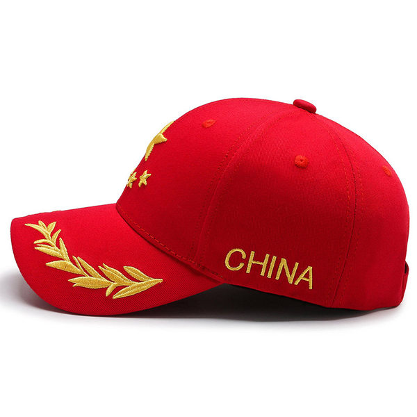 五角星帽子军帽女男鸭舌帽棒球帽遮阳国旗红色红旗爱国纪念军迷潮 牌子网