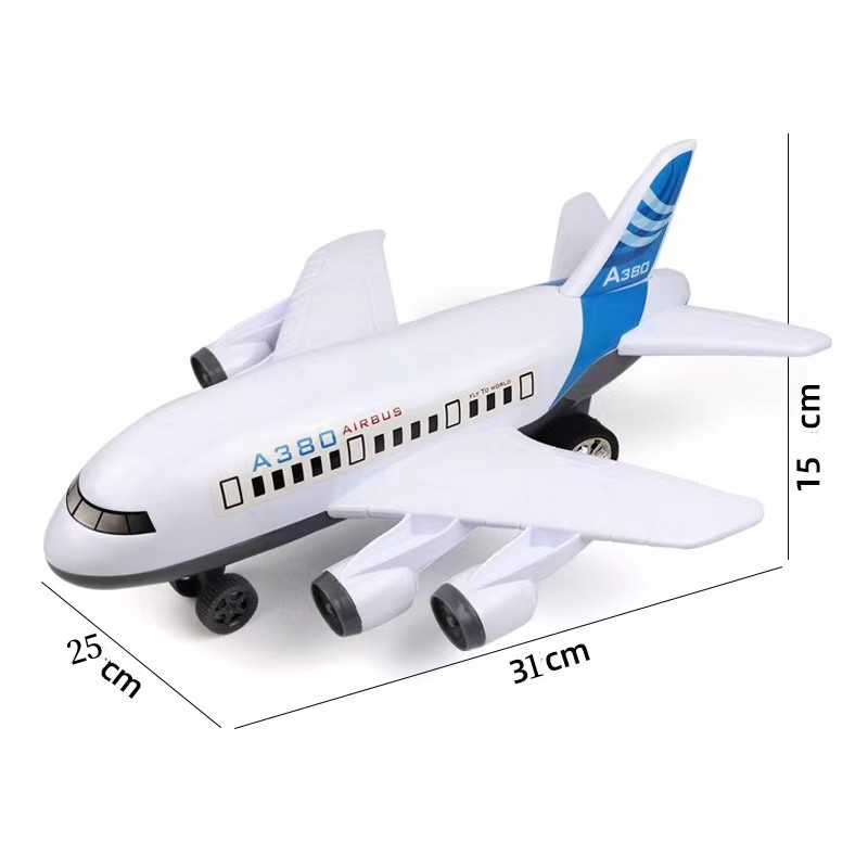 大号儿童益智惯性玩具飞机30厘米客机玩具 - 图1