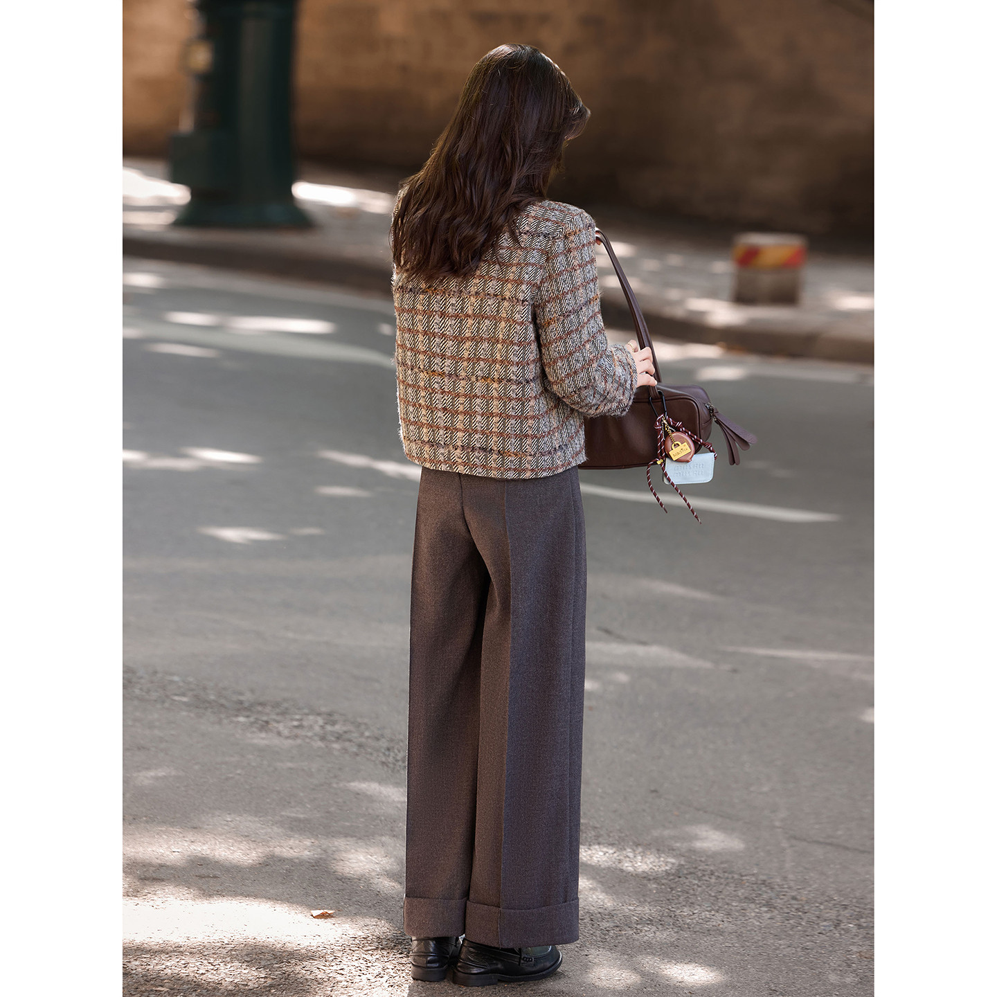 毛呢大衣外套阔腿裤套装女年冬季新款女两件套,淘宝优惠券,粉丝福利购,淘宝优惠卷