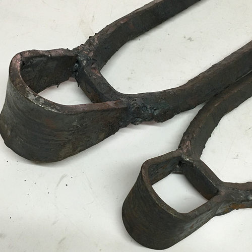 两啄手工锻打两齿扒二齿锄头包邮翻土扒头两齿啄尖二齿耙刨花装卸 - 图0
