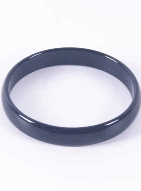 天然巴西窄条时尚风百搭款黑玛瑙