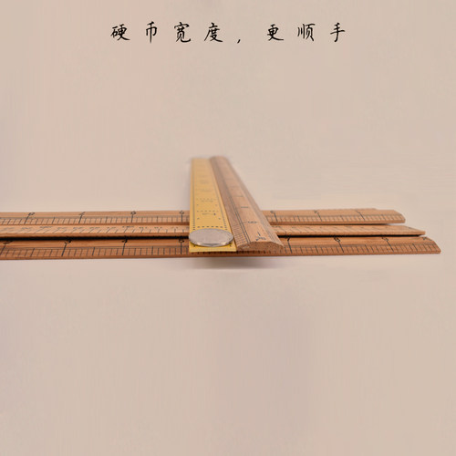 缝纫DIY手工布艺裁剪材料工具量衣尺子市尺竹尺裁缝尺老式裁布 - 图3