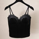Lace splicing plus velvet bottoming hanging