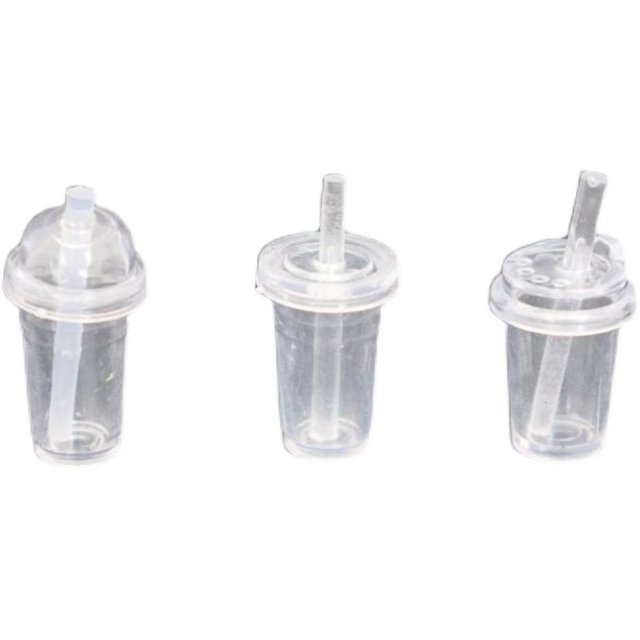 Mini Toy Mini Food Play Blank Drink Cup Model