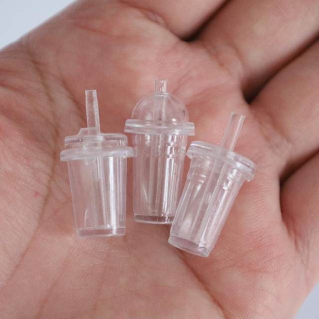 Mini Toy Mini Food Play Blank Drink Cup Model