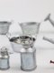 Miniature toy simulation of mini toys used as old iron bucket waterer watering pot watering pot ice bucket model
