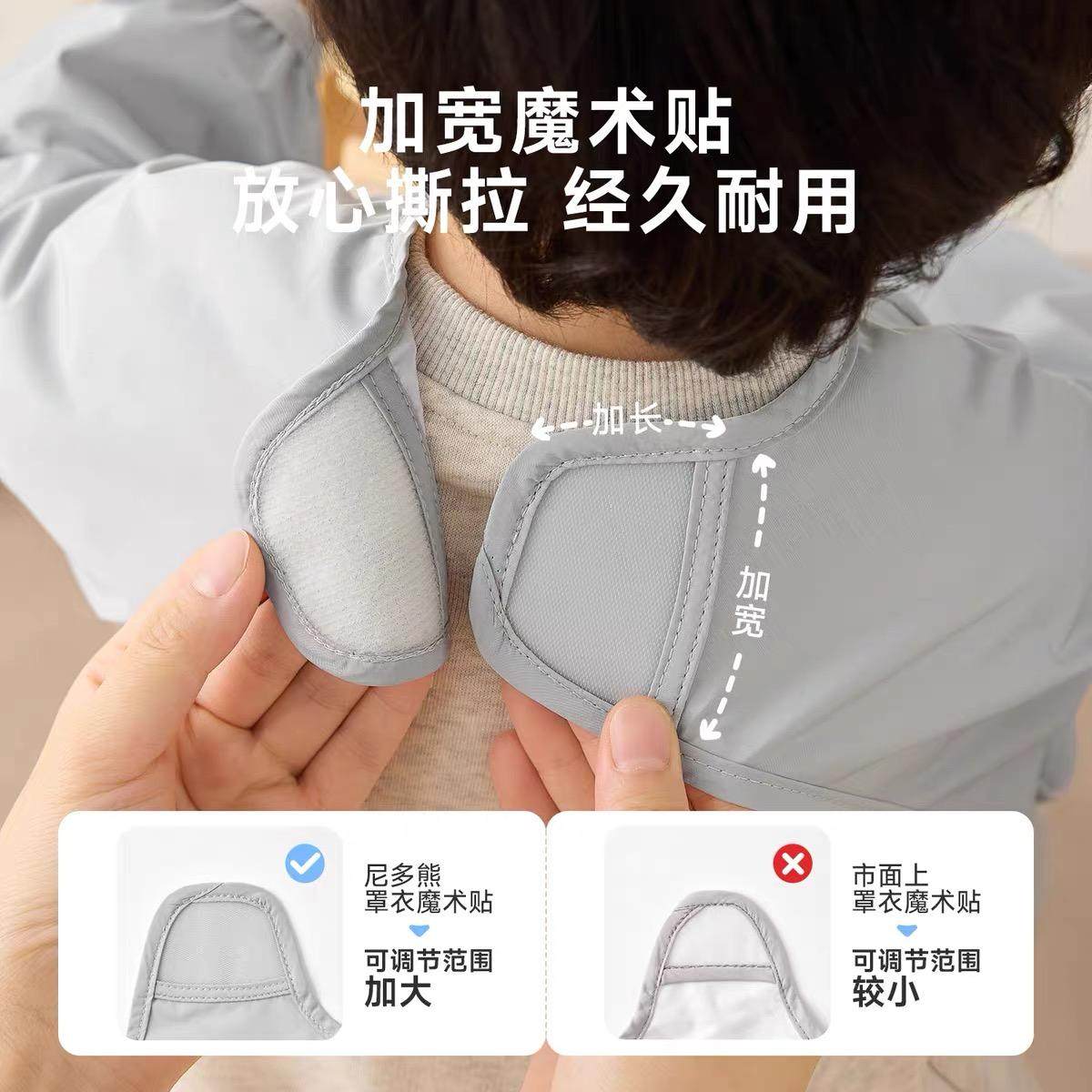 尼多熊卡通宝宝罩衣秋冬儿童吃饭围兜防水防脏围裙幼儿园反穿衣,淘宝优惠券,粉丝福利购,淘宝优惠卷