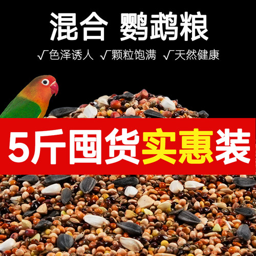 鹦鹉鸟粮饲料玄凤鹦鹉专用粮牡丹中小型鸟食黄谷子五色黍子混合粮 - 图3