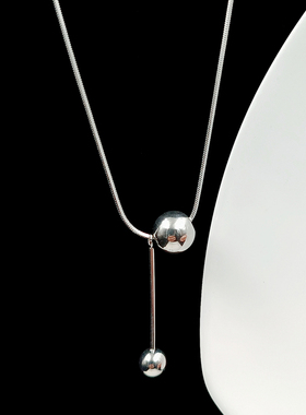 钛钢个性时尚项链女锁骨链