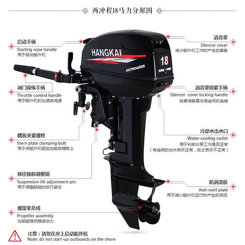 船外机二冲程 四冲程原厂配件专用连接 4马力 6马力 各种型号配件 - 图2