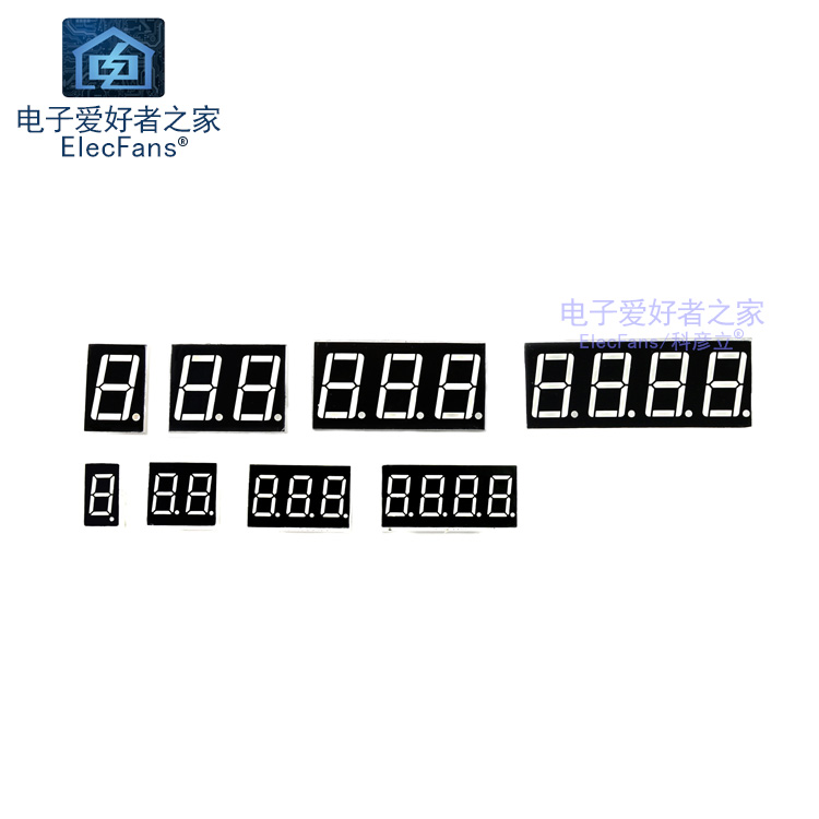 红色0.36/0.56英寸数码管1/2/3/4位时钟8字数字LED电子显示管器