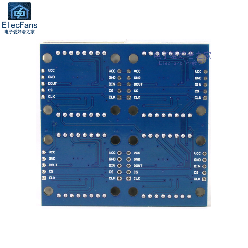 MAX7219点阵模块 四合一LED灯珠显示屏 单片机控制数码管驱动器板