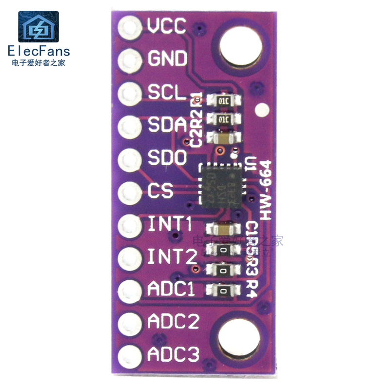 LIS3DSH高分辨率三轴加速度计传感器模块 数字倾斜角度重力陀螺仪 - 图1