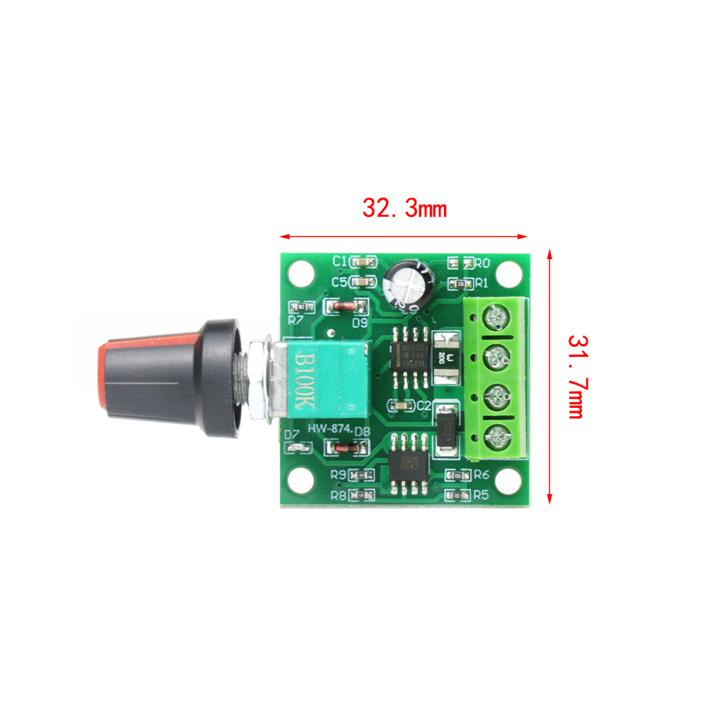 PWM直流马达电机调速器1.8V 3V 5V 6V 12V 2A 开关功能1803BK模块 - 图2