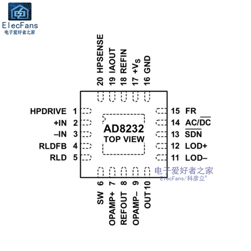 AD8232心电图监测生理身体指标测量板脉搏跳动心脏传感器创客模块 - 图1