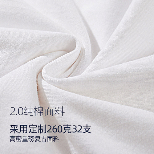 BPCALL 2.0重磅纯棉三本针vintage日本纯棉厚32织短袖T恤商场同款 - 图2