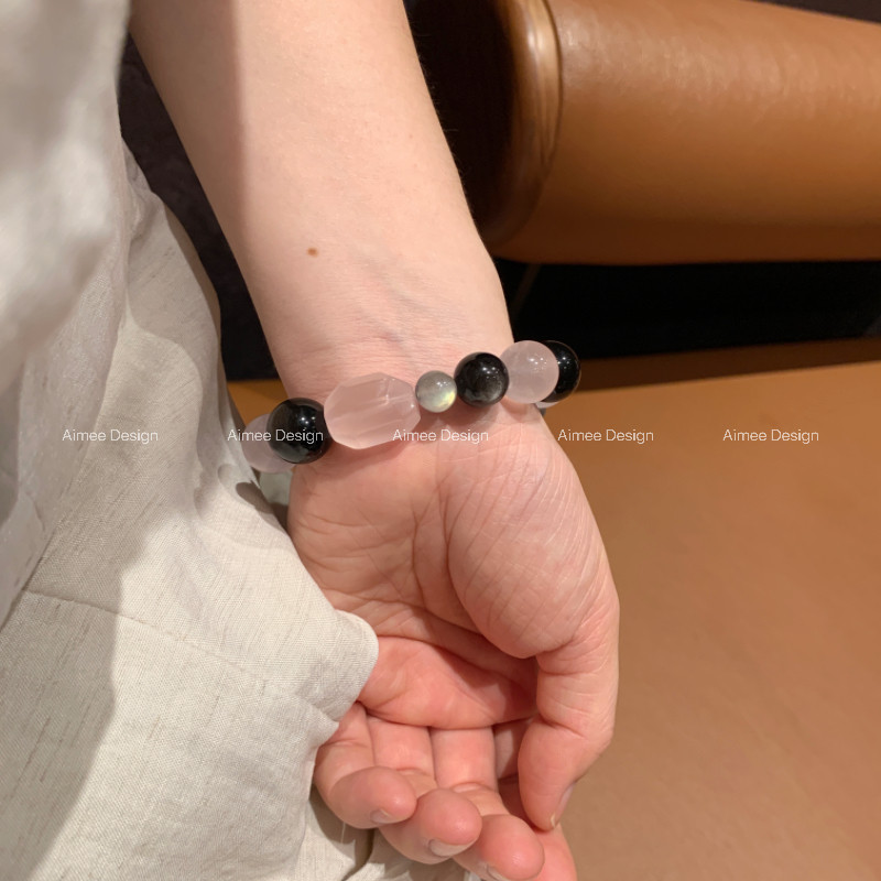 暗翼芭比丨天然水晶手串设计款生日礼物 招桃花旺人缘~平和内心 - 图3