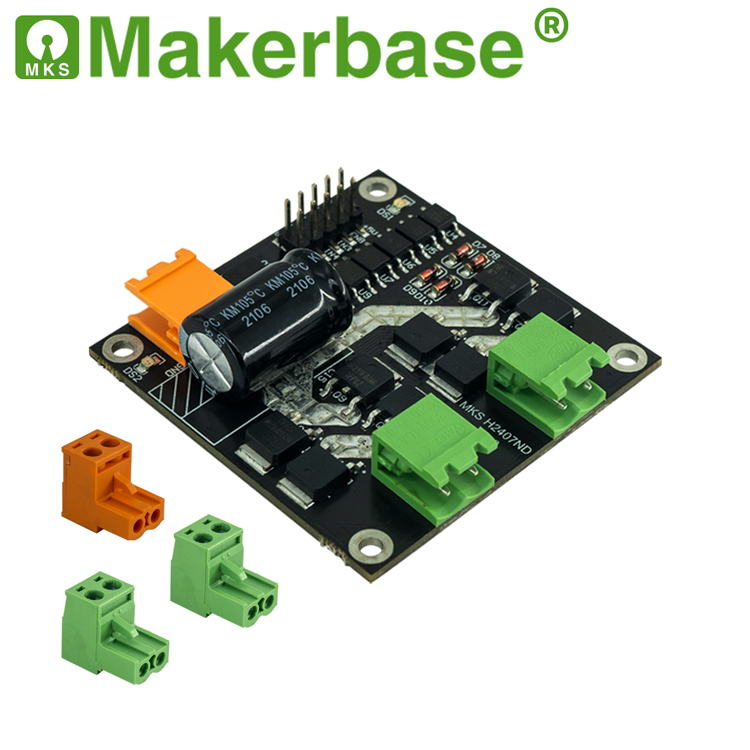 Makerbase H2407ND 24V/7A 160W双路直流电机驱动板 H桥L298逻辑 - 图0