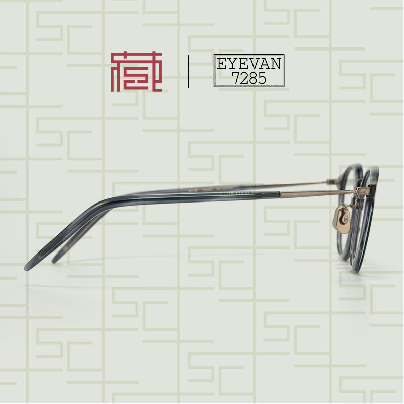 EYEVAN 7285日本手工眼镜框 钛金属近视眼镜架超轻全框现货 413 - 图2