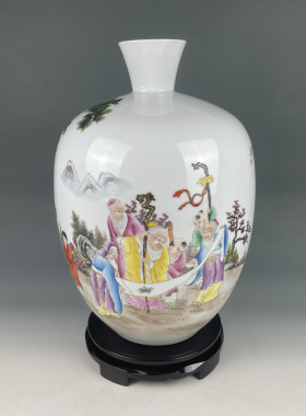 手绘景德镇花瓶陶瓷器仿古中式