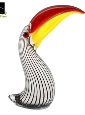 书柜摆件书房饰品蜂鸟琉璃雕塑