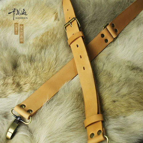 Кожаные подтяжки, сумка на одно плечо ручной работы, наплечники, из натуральной кожи