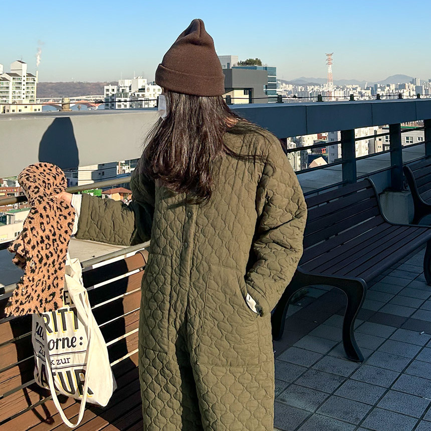 SYLP穗伊 可爱撞色女韩国秋冬波浪纹棉60绗缝夹棉长袖连体裤长裤,淘宝优惠券,粉丝福利购,淘宝优惠卷