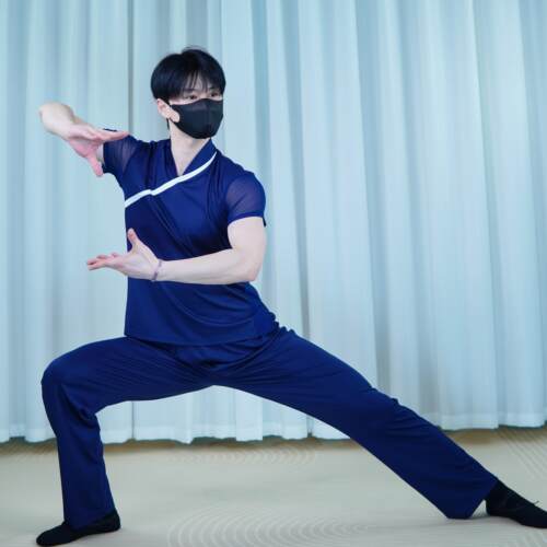 男款古典舞身韵剑舞舞蹈服装北舞上戏课堂组合练习服艺考表演服装 - 图1