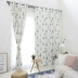 Rèm cửa Bắc Âu in lưới xương rồng đỏ đơn giản thực vật phòng khách sàn văn học rèm nửa bóng vải - Phụ kiện rèm cửa bán khung rèm cửa sổ Phụ kiện rèm cửa