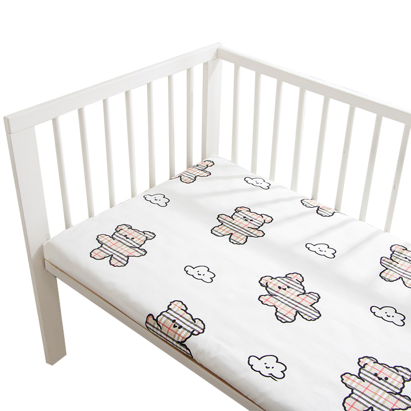 定制纯棉婴儿儿童床罩小床单宝宝床笠a类幼儿园专用拼接床垫套罩