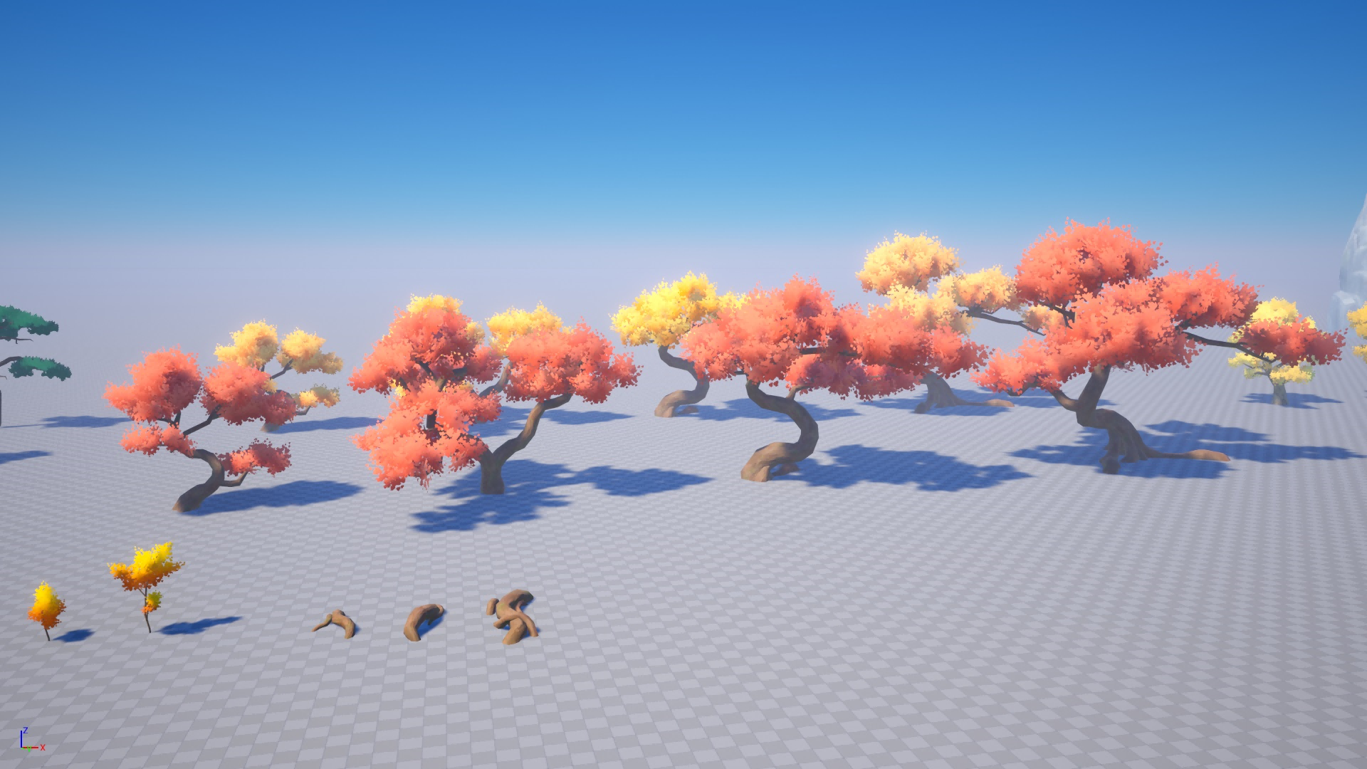 UE5虚幻5 Stylized Trees - Asia / China 风格化亚洲中国环境 - 图1