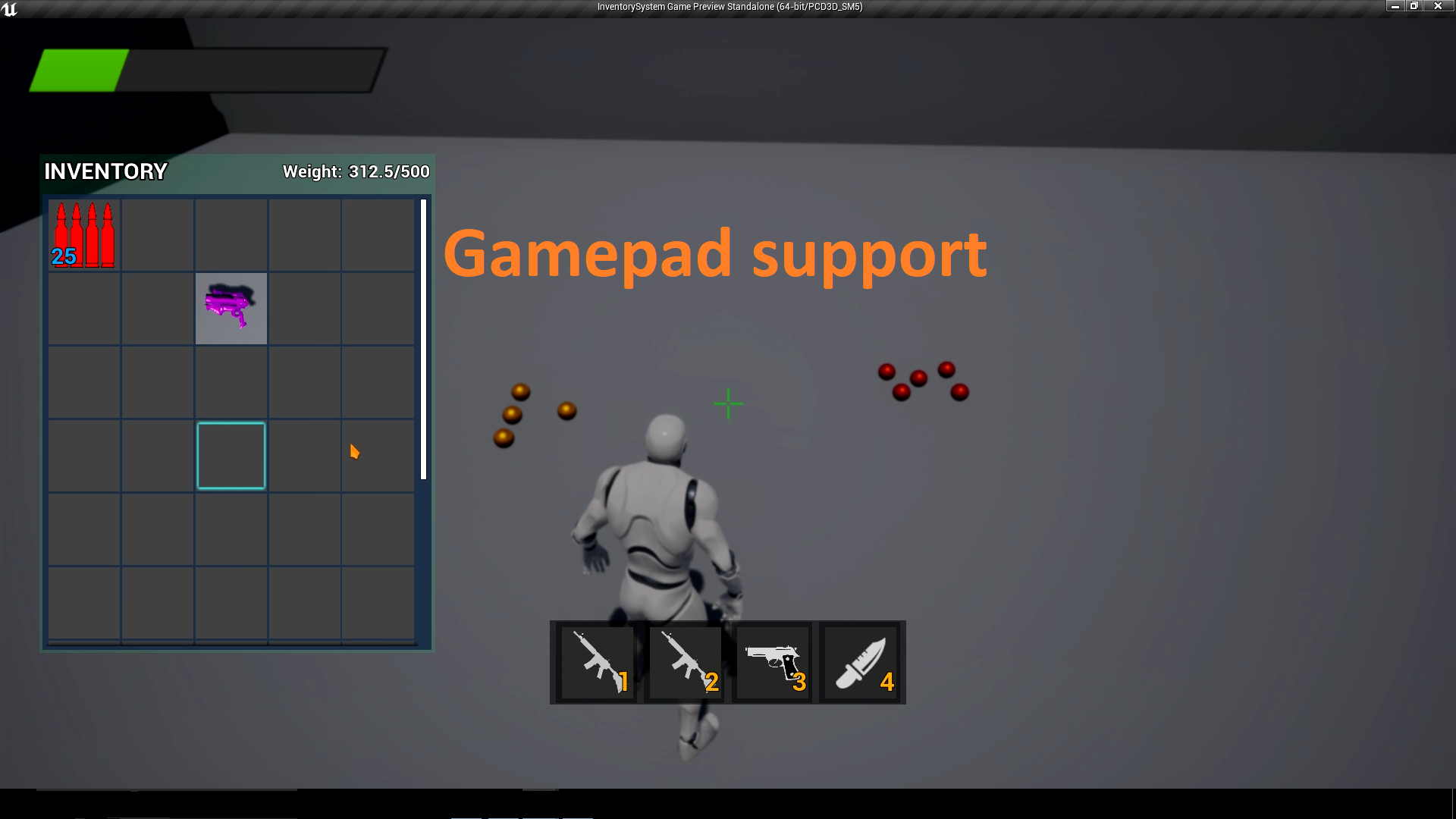 UE4虚幻5 Pickup and Inventory System 拾取背包系统蓝图 - 图1