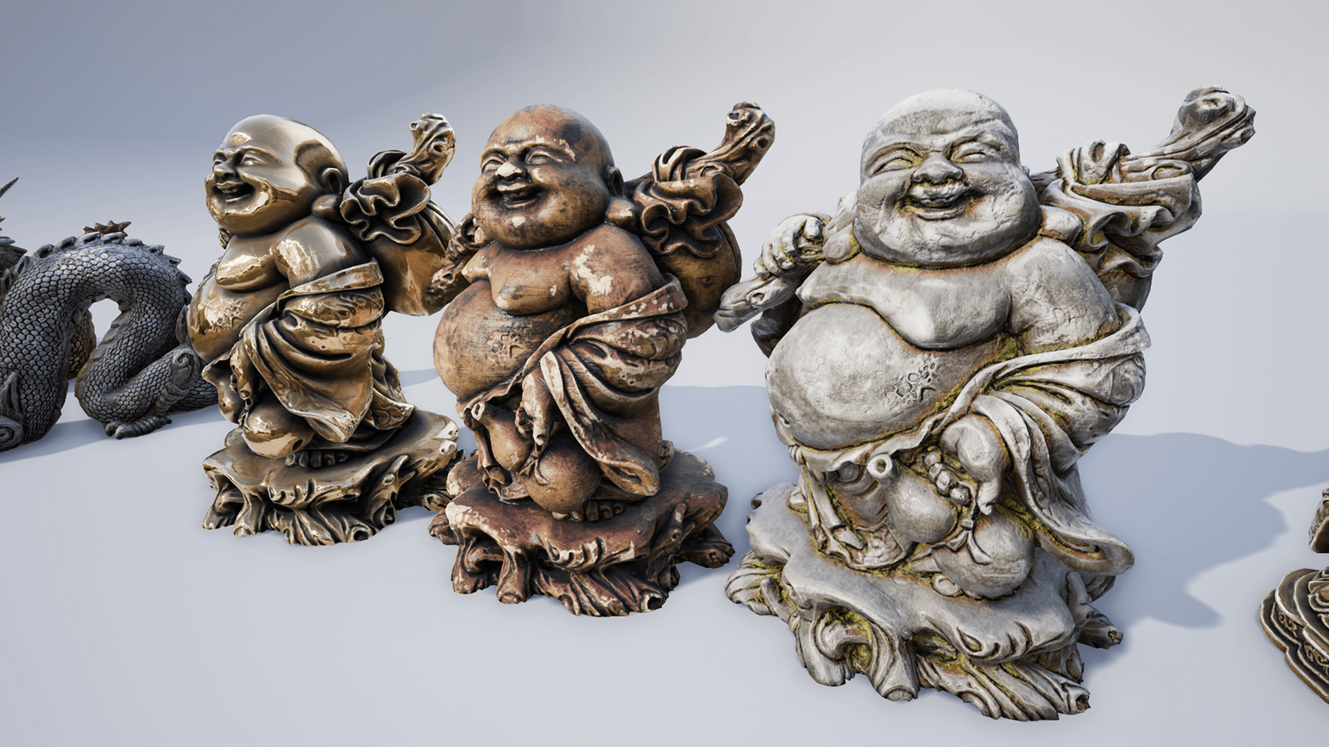 UE4虚幻5 Sculptures Pack Vol.2 佛像雕像道具14个 - 图2