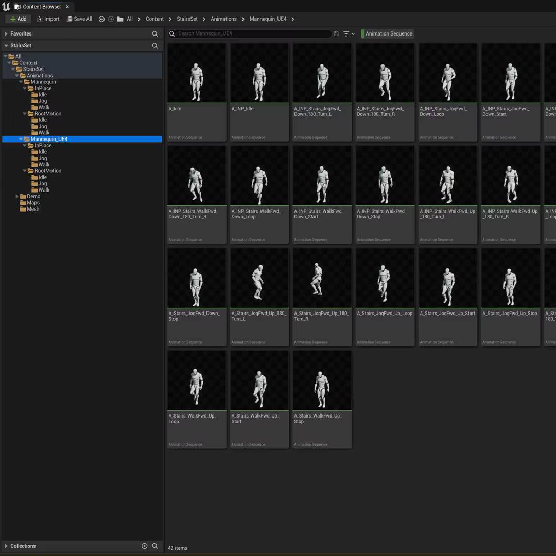 UE5虚幻5 Stairs Set 人物角色爬楼梯上楼下楼上下楼梯动画包,淘宝优惠券,粉丝福利购,淘宝优惠卷