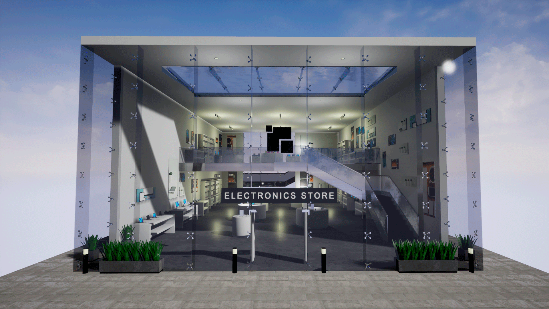 UE4虚幻5 Electronics store - devices and furniture 电玩店 - 图1