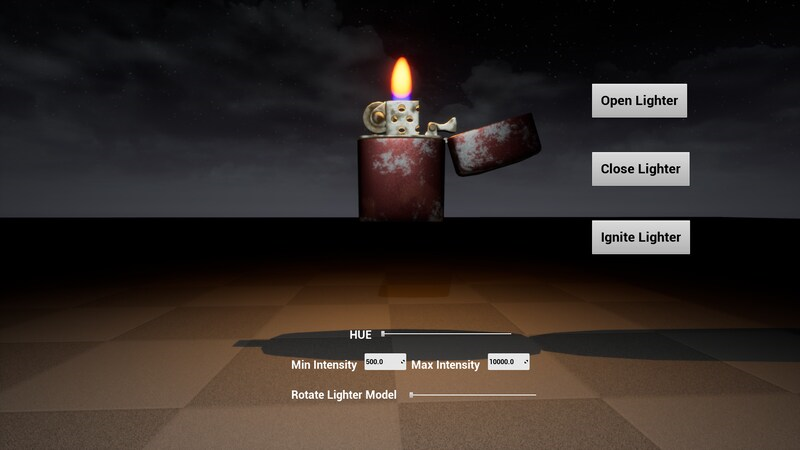 UE5虚幻5 Interactive Lighter 交互打火机火焰蓝图 - 图2