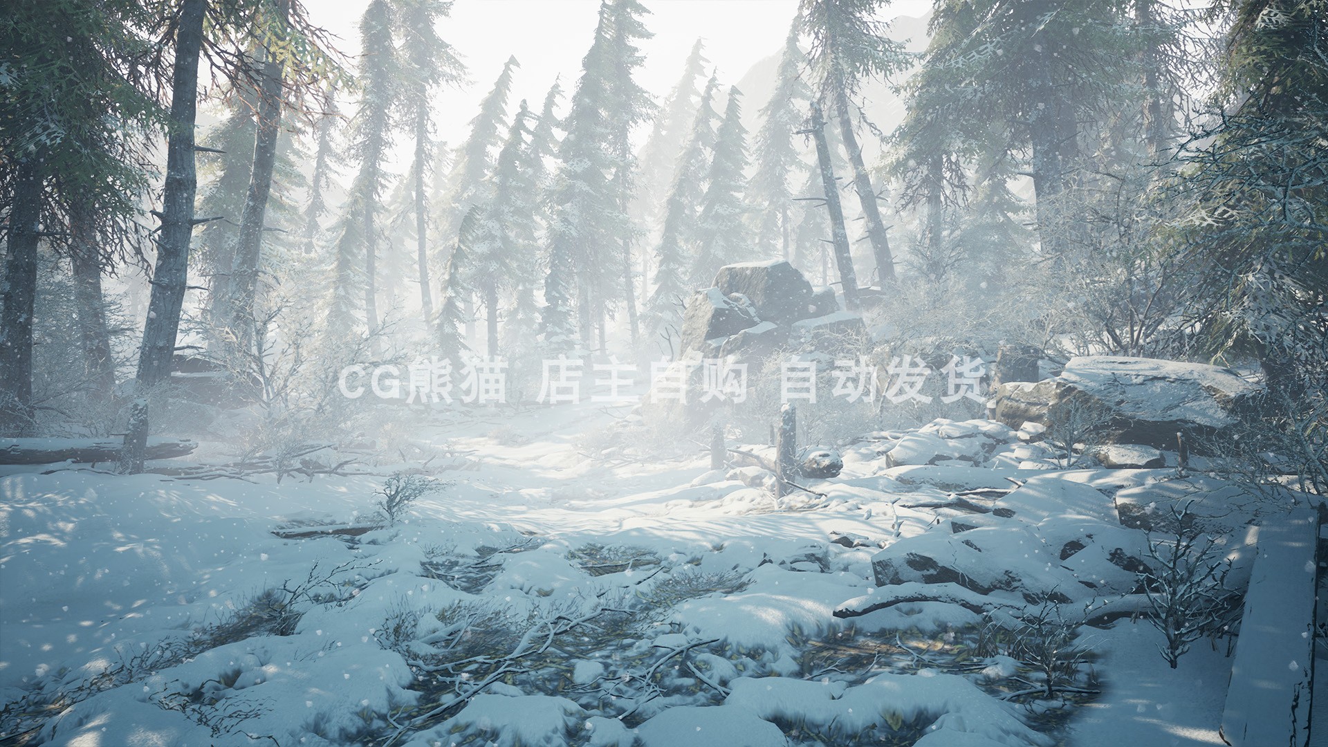 UE4虚幻5 Winter Environment - Nature Pack 冬季自然雪景场景 - 图2