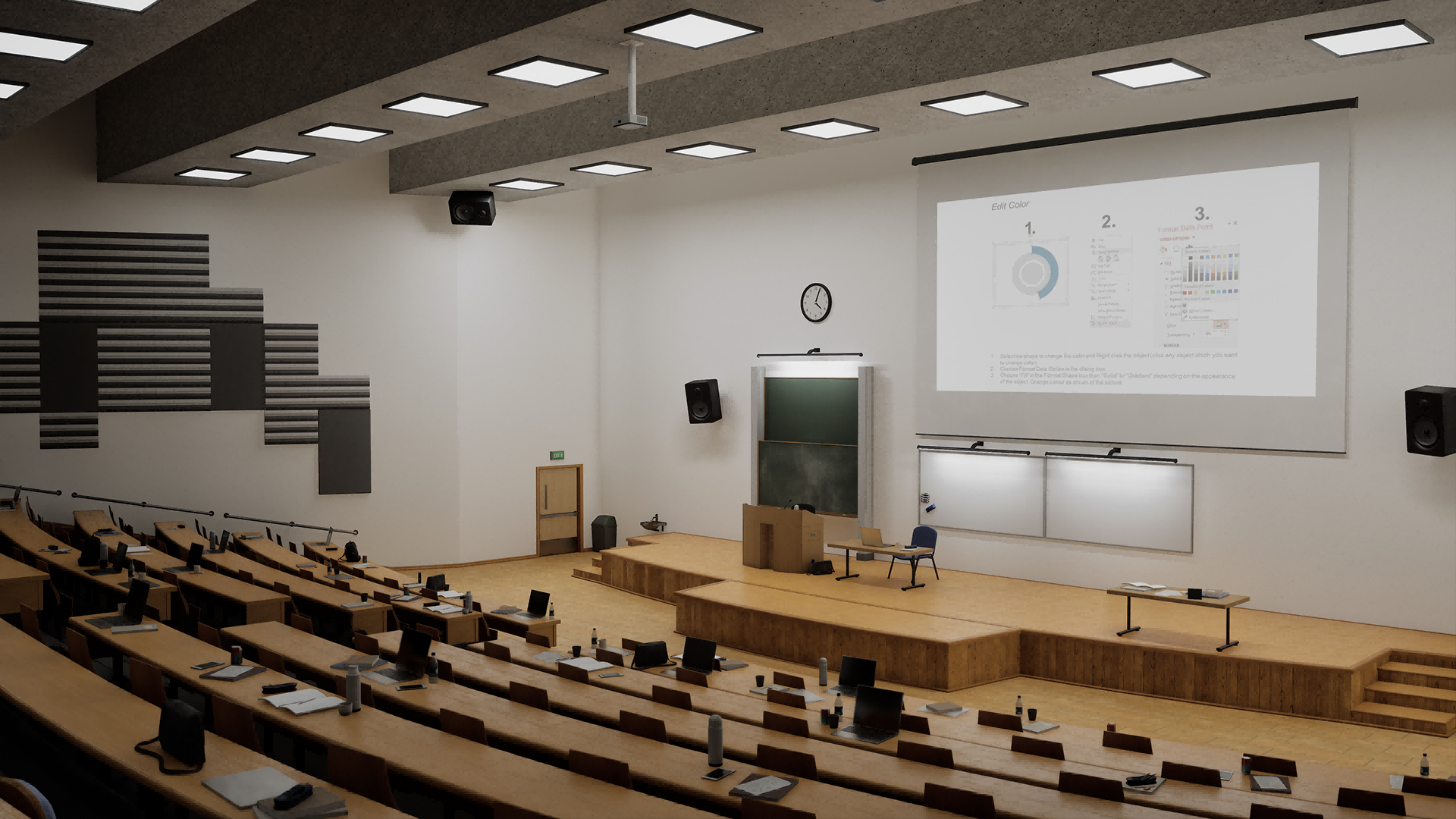 UE5 University Classroom Interior Environment School Room - 图1