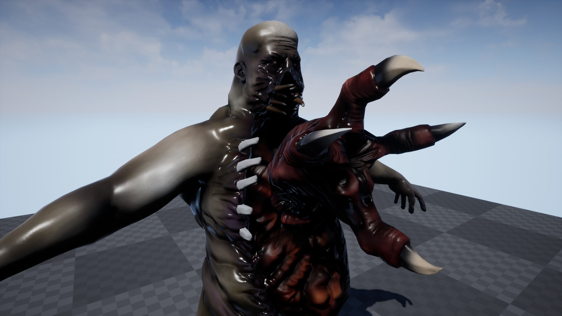 UE4虚幻5 Parasite Fat 恐怖游戏寄生怪物怪兽角色模型 - 图2