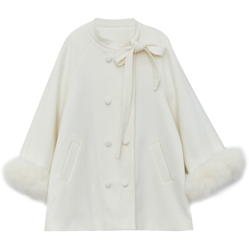 大码百分百微胖mm女装冬富家千金风毛呢大衣毛毛袖夹棉外套,淘宝优惠券,粉丝福利购,淘宝优惠卷