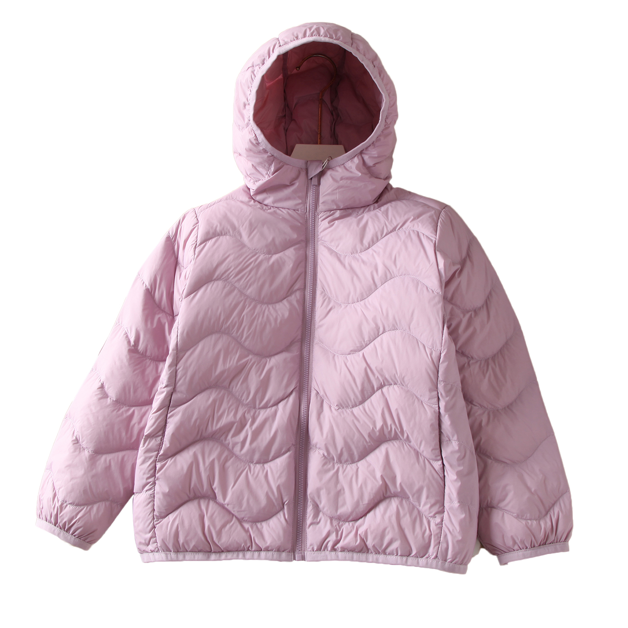 温暖轻盈 休闲百搭男女童连帽90白鸭绒服儿童轻薄羽绒服外套上衣 - 图3