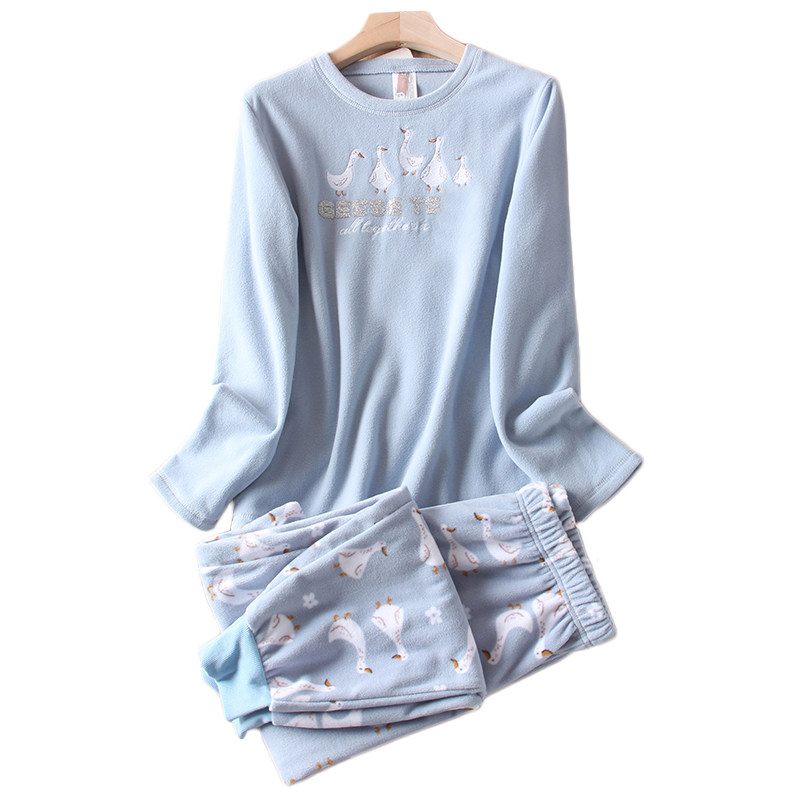 特惠！西班牙可爱卡通摇粒绒睡衣睡裤家居服套装,淘宝优惠券,粉丝福利购,淘宝优惠卷