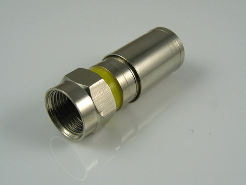 优质出口 全铜英制挤压F头 75-5/RG6/二四屏蔽线用 防水不脱落 - 图2