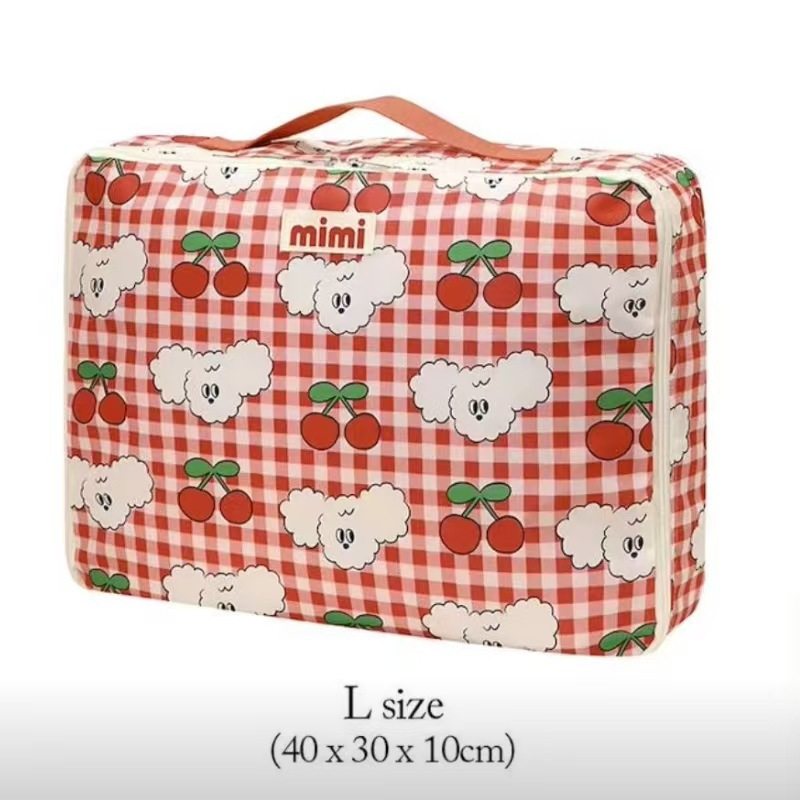 韩国ins卡通手提包便携多功能大容量衣物收纳包家庭旅行鞋袜分装,淘宝优惠券,粉丝福利购,淘宝优惠卷