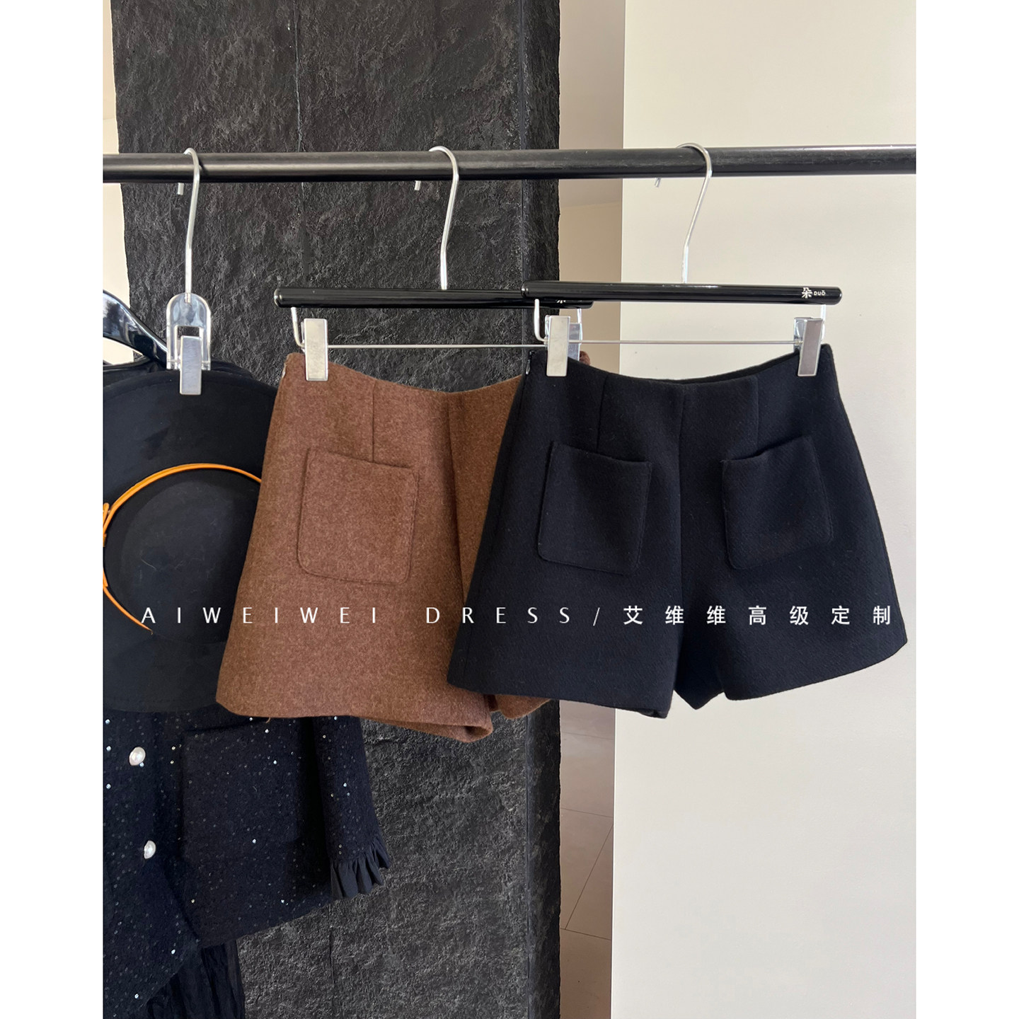 【秋冬标配】设计师款 保暖全羊毛呢 显瘦高腰立体口袋阔腿短靴裤,淘宝优惠券,粉丝福利购,淘宝优惠卷