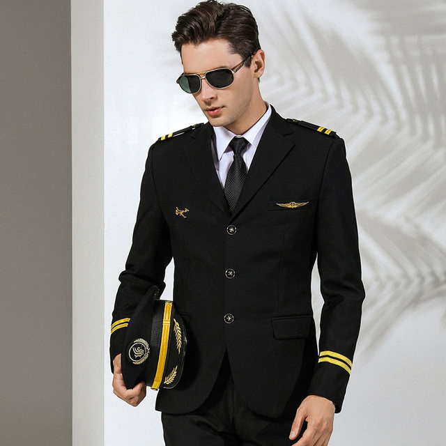 Airline Captain Uniform Male Steward Uniform Annual Meeting Dress