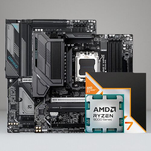 AMD锐龙9700X7800X3D9800X3D技嘉B650MB850MX870E小雕WIFI板U套装-图0
