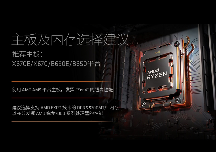 AMD 7800X3D/7700搭配华硕微星A620 B650主板套装 7000系 - 图2