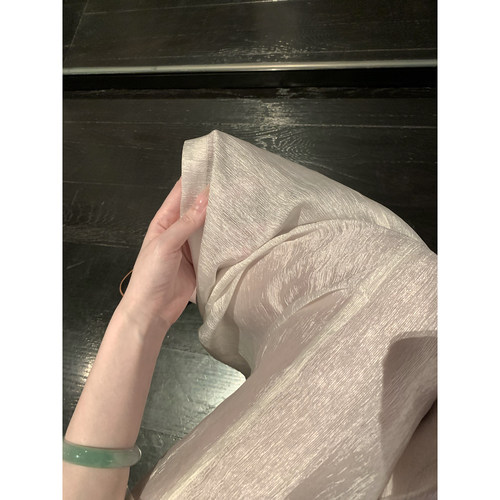Sun雅乔【卡尔曼】醋酸套装女时尚无袖上衣两件套 - 图0