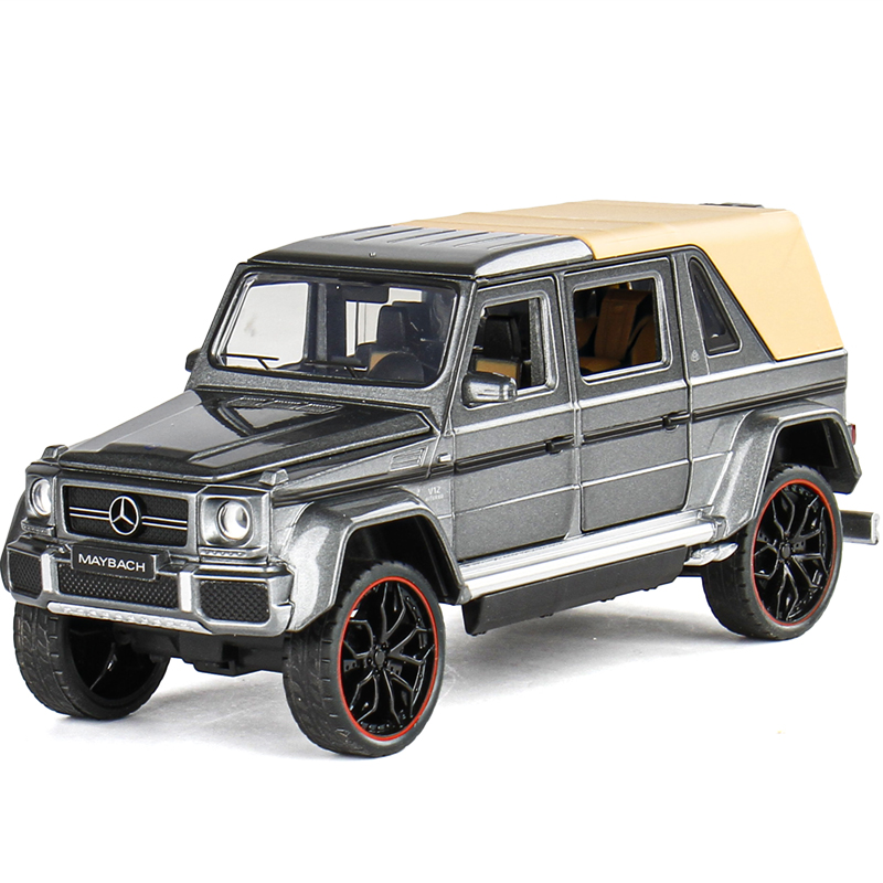 JK1/32适用于奔驰迈巴赫G650埃尔法越野车金属合金汽车模型玩具 - 图1